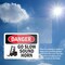 Signmission Go Slow Sound Horn, 14 in W x Rectangle, Vinyl Decal OS-2PACK-DS-D-1014-L-1283 - alternate 5